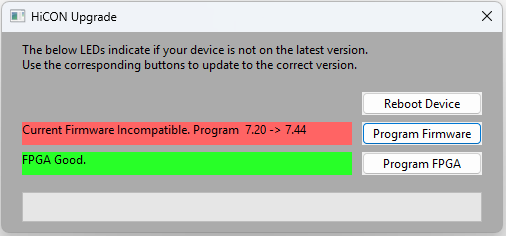 Firmware upgrade prompt