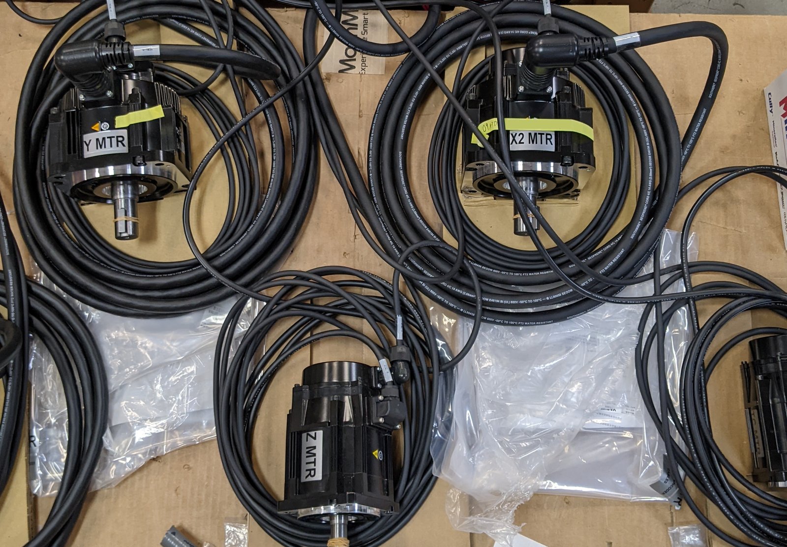 Bench test setup of drives and motors